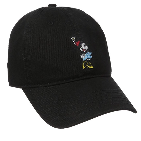 Disney Accessories - Minnie Mouse Black Hat Disney Baseball Cap 🐭